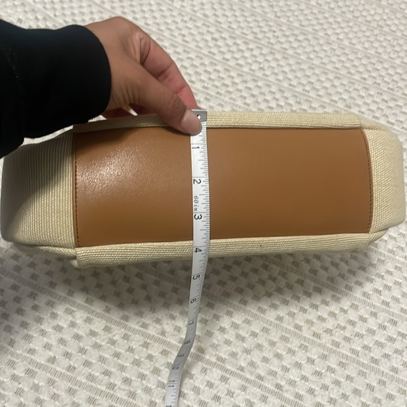 Fossil Vintage Canvas Hobo Handbag with Braided Leather Handle - Picture 13 of 15